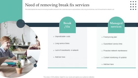 Enterprise Consumer Technology Management Need Of Removing Break Fix Services Structure PDF