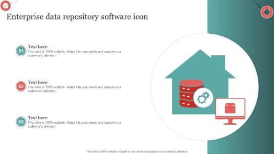 Enterprise Data Repository Software Icon Microsoft PDF