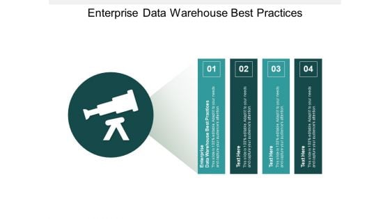 Enterprise Data Warehouse Best Practices Ppt PowerPoint Presentation Ideas Infographics Cpb