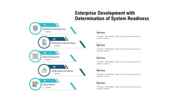 Enterprise Development With Determination Of System Readiness Ppt PowerPoint Presentation Summary Objects