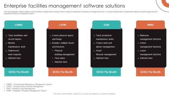 Enterprise Facilities Management Software Solutions Diagrams PDF