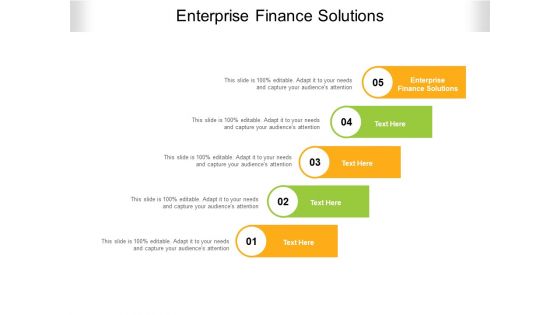 Enterprise Finance Solutions Ppt PowerPoint Presentation File Ideas Cpb Pdf