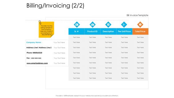 Enterprise Governance Billing Invoicing Text Brochure PDF