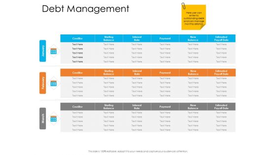 Enterprise Governance Debt Management Infographics PDF