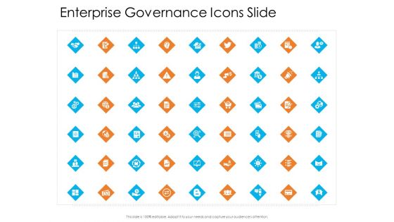 Enterprise Governance Enterprise Governance Icons Slide Professional PDF