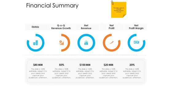 Enterprise Governance Financial Summary Demonstration PDF