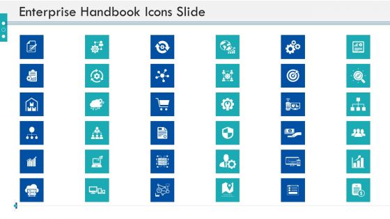 Enterprise Handbook Icons Slide Ppt Professional Samples PDF