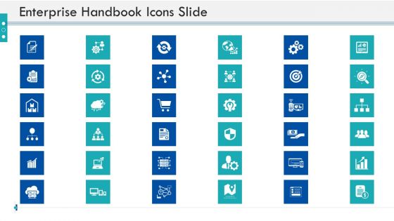 Enterprise Handbook Icons Slide Ppt Professional Samples PDF