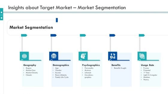 Enterprise Handbook Insights About Target Market Market Segmentation Ppt Ideas Visual Aids PDF