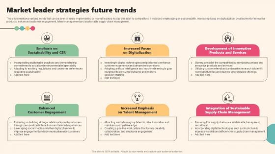 Enterprise Leaders Technique To Achieve Market Control Market Leader Strategies Future Trends Designs PDF