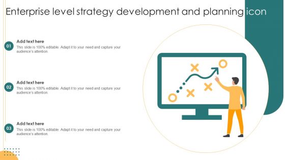 Enterprise Level Strategy Development And Planning Icon Demonstration PDF