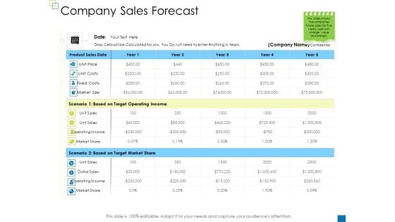 Enterprise Management Company Sales Forecast Elements PDF Enterprise Management Company Sales Forecast Elements PDF