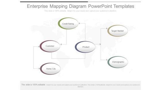 Enterprise Mapping Diagram Powerpoint Templates