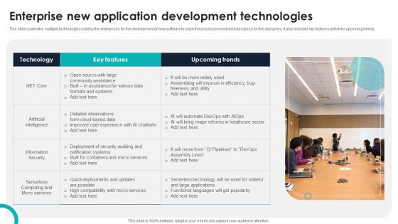 Enterprise New Application Development Technologies Pictures PDF