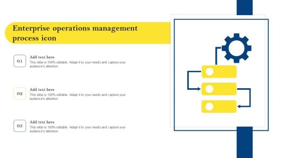 Enterprise Operations Management Process Icon Icons PDF
