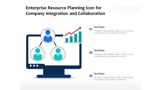 Enterprise Resource Planning Icon For Company Integration And Collaboration Ppt PowerPoint Presentation File Visuals PDF