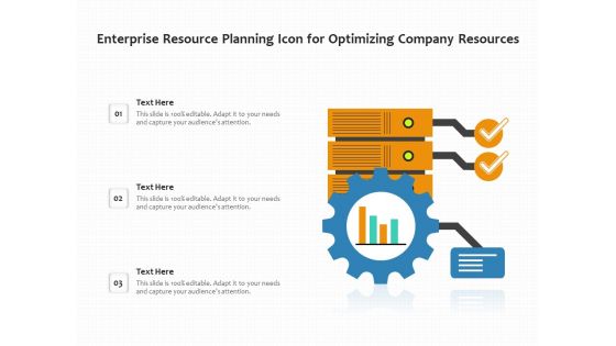 Enterprise Resource Planning Icon For Optimizing Company Resources Ppt PowerPoint Presentation File Outline PDF