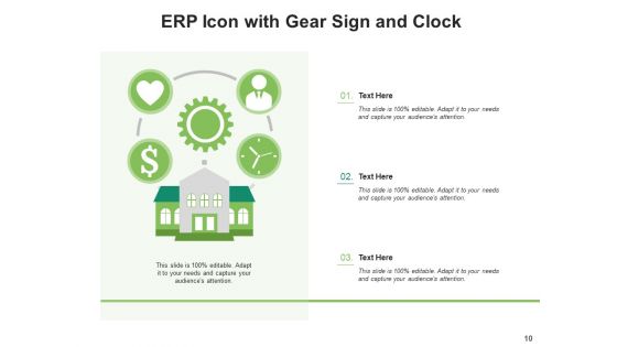 Enterprise Resource Planning Icon Management Business Ppt PowerPoint Presentation Complete Deck