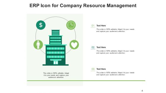 Enterprise Resource Planning Icon Management Business Ppt PowerPoint Presentation Complete Deck