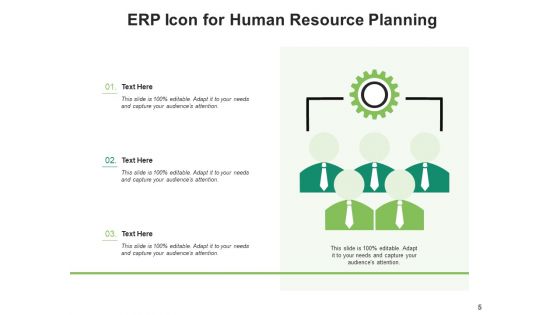 Enterprise Resource Planning Icon Management Business Ppt PowerPoint Presentation Complete Deck