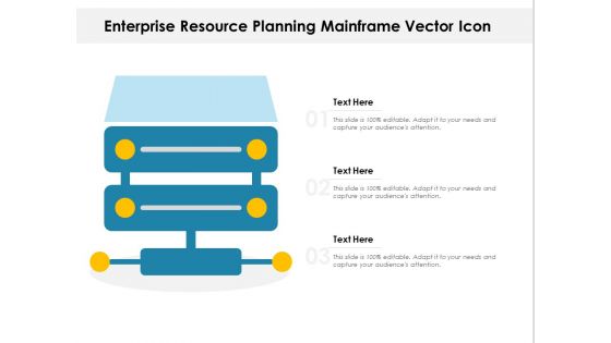 Enterprise Resource Planning Mainframe Vector Icon Ppt PowerPoint Presentation Icon Templates PDF