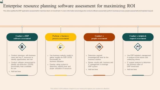 Enterprise Resource Planning Software Assessment For Maximizing ROI Guidelines PDF