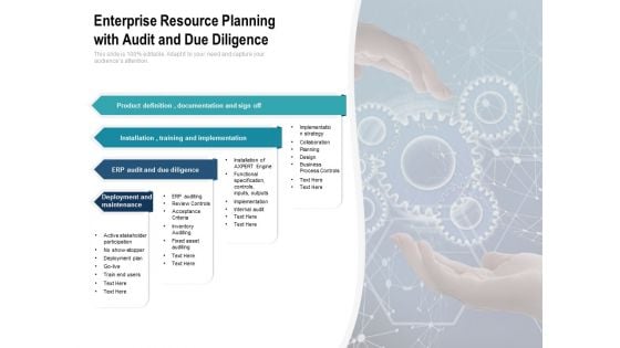 Enterprise Resource Planning With Audit And Due Diligence Ppt Powerpoint Presentation Summary Skills Pdf