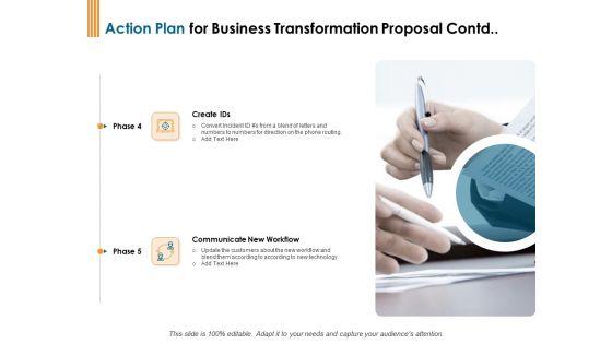 Enterprise Revamping Action Plan For Business Transformation Proposal Contd Ppt File Visual Aids PDF