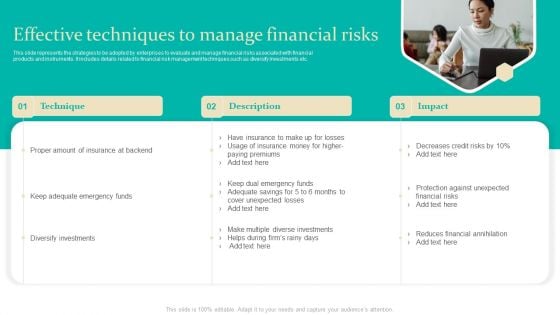 Enterprise Risk Management Effective Techniques To Manage Financial Risks Download PDF