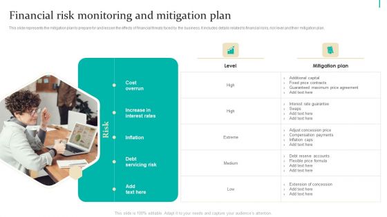 Enterprise Risk Management Financial Risk Monitoring And Mitigation Plan Microsoft PDF