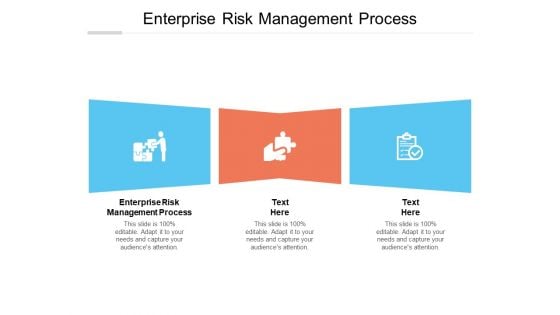 Enterprise Risk Management Process Ppt PowerPoint Presentation Pictures Example Cpb