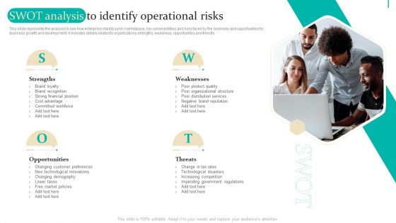 Enterprise Risk Management SWOT Analysis To Identify Operational Risks Information PDF Enterprise Risk Management SWOT Analysis To Identify Operational Risks Information PDF