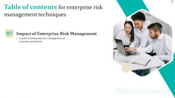 Enterprise Risk Management Techniques Ppt PowerPoint Presentation Complete Deck With Slides