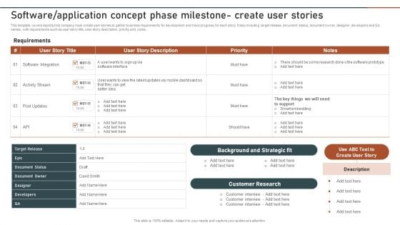 Enterprise Software Application Software Application Concept Phase Milestone Create Designs PDF Enterprise Software Application Software Application Concept Phase Milestone Create Designs PDF