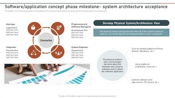 Enterprise Software Application Software Application Concept Phase Milestone System Brochure PDF