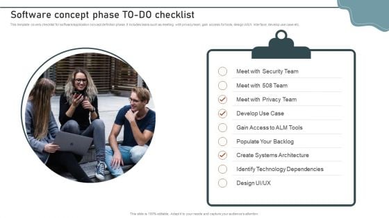 Enterprise Software Application Software Concept Phase To Do Checklist Introduction PDF Enterprise Software Application Software Concept Phase To Do Checklist Introduction PDF