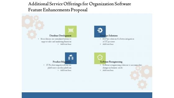 Enterprise Software Development Service Additional Offerings For Organization Feature Enhancements Introduction PDF