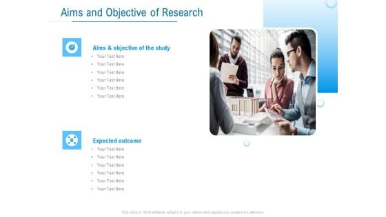 Enterprise Thesis Aims And Objective Of Research Ppt Show Inspiration PDF