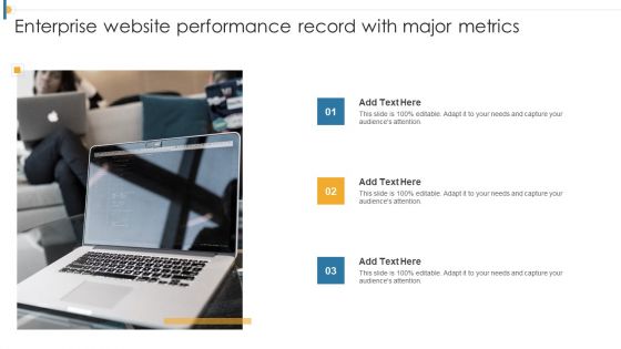 Enterprise Website Performance Record With Major Metrics Guidelines PDF