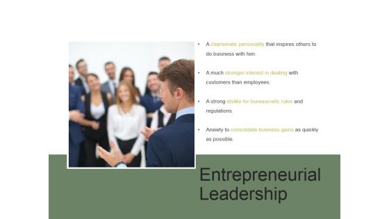 Entrepreneurial Leadership Ppt PowerPoint Presentation Tips