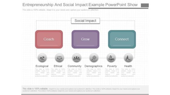 Entrepreneurship And Social Impact Example Powerpoint Show