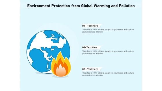 Environment Protection From Global Warming And Pollution Ppt PowerPoint Presentation Show Icon PDF