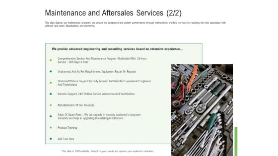 Environmental Friendly Technology Maintenance And Aftersales Services Year Structure PDF