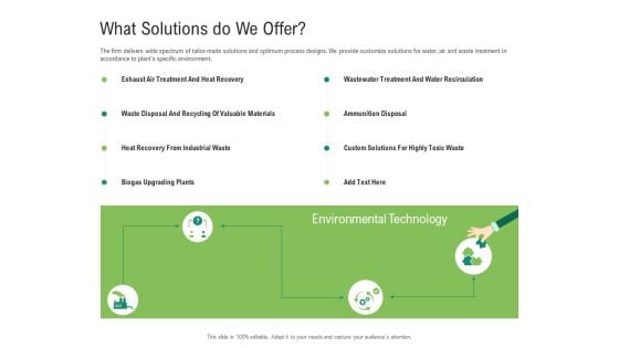 Environmental Friendly Technology What Solutions Do We Offer Demonstration PDF