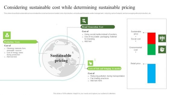 Environmental Marketing Considering Sustainable Cost While Determining Sustainable Pricing Introduction PDF