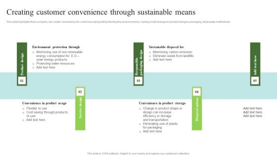 Environmental Marketing Creating Customer Convenience Through Sustainable Means Information PDF