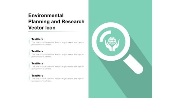 Environmental Planning And Research Vector Icon Ppt PowerPoint Presentation Inspiration Example