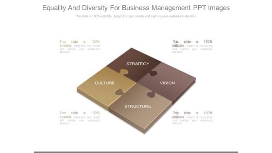 Equality And Diversity For Business Management Ppt Images