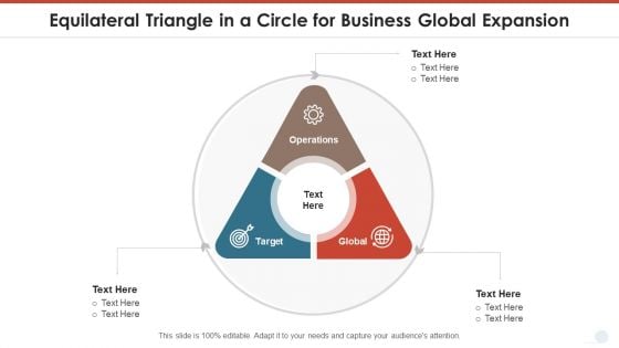 Equilateral Triangle In A Circle For Business Global Expansion Sample PDF