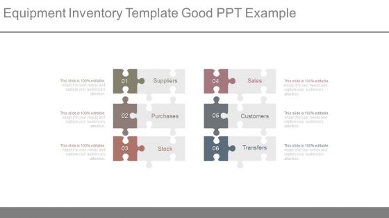 Equipment Inventory Template Good Ppt Example